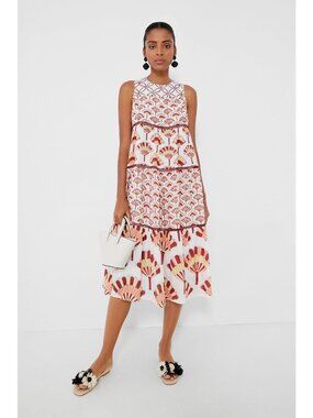 Ash and Eden Aba Tiered Sleeveless Midi Dress size XS NWT Tuckernuck